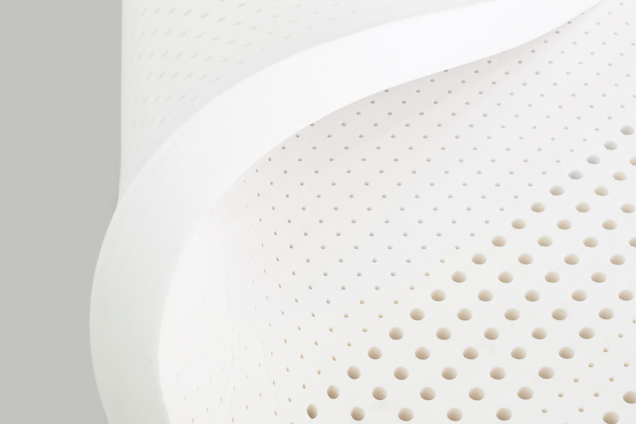 iStock Credit: nespix Latex mattress layer close-up